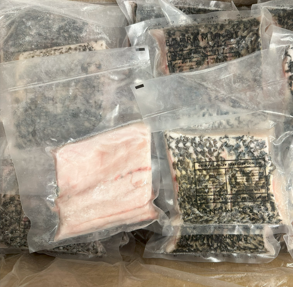 Frozen Better Fish barramundi center cut 170-200g