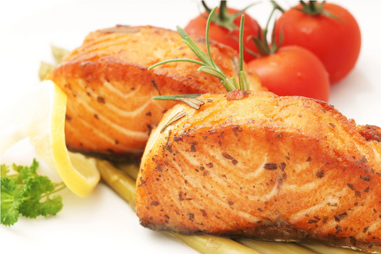 Frozen wild caught Alaskan King Salmon portion 6oz