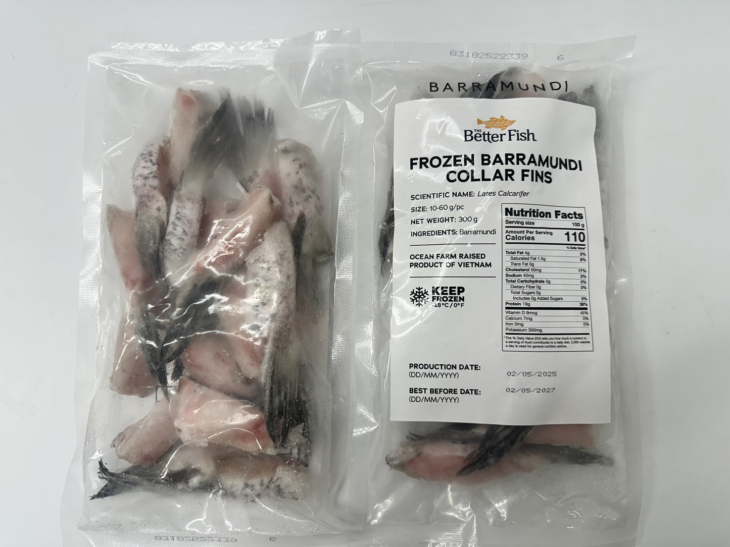 Frozen Barramundi Fins 300g