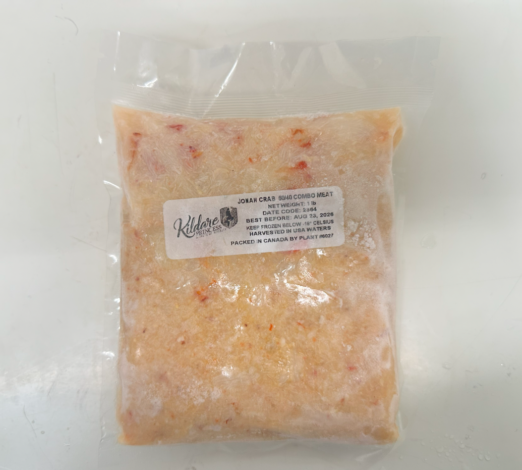 Frozen Jonah Crab Cooked Combo Meat 1lb