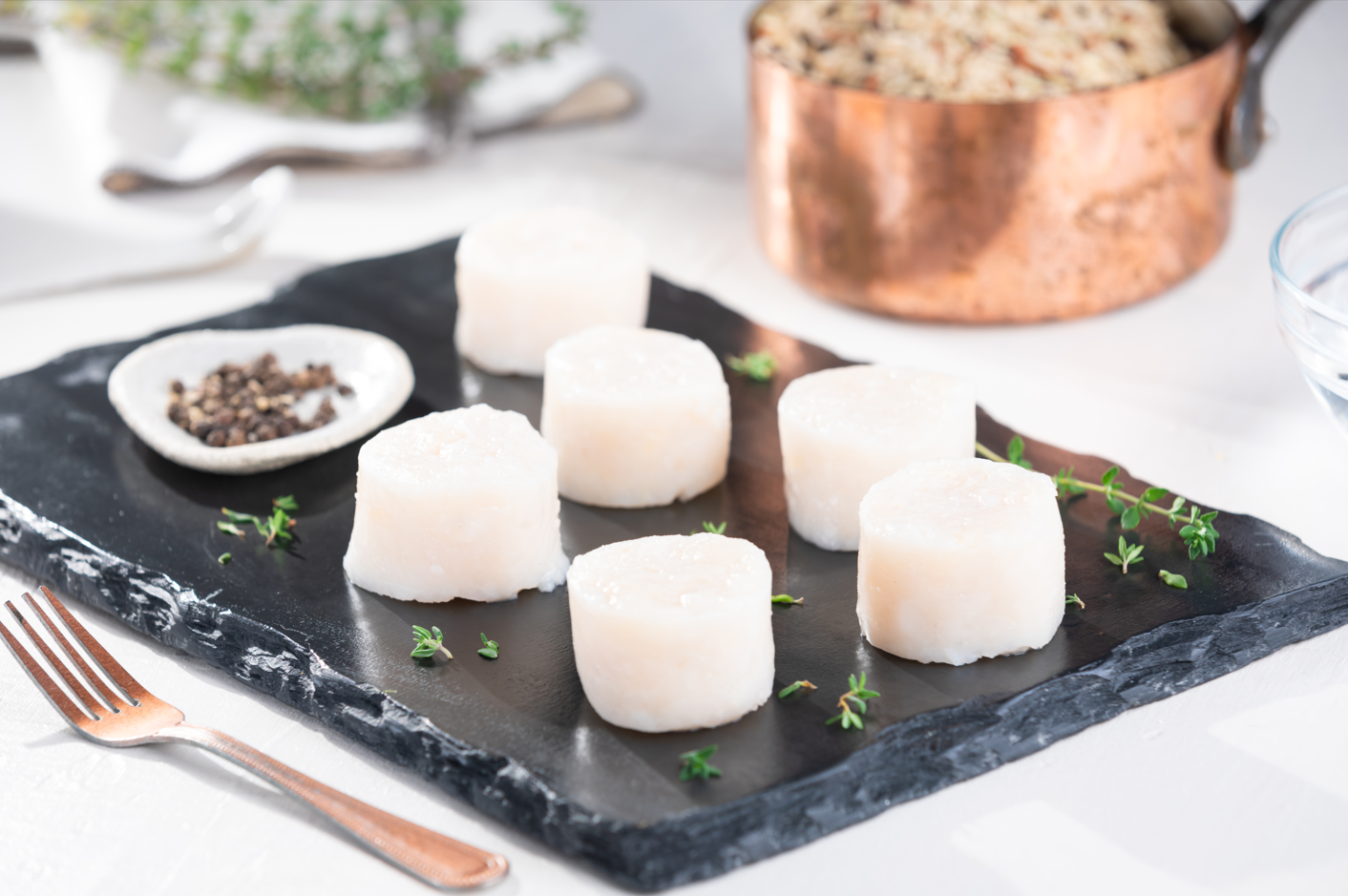[NEW] Frozen Patagonian Sea Scallop Medallions 10/20 454g