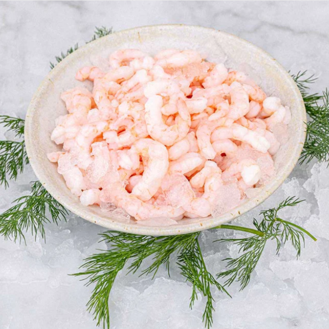 Frozen Raw Peeled Cold Water Prawn 500g