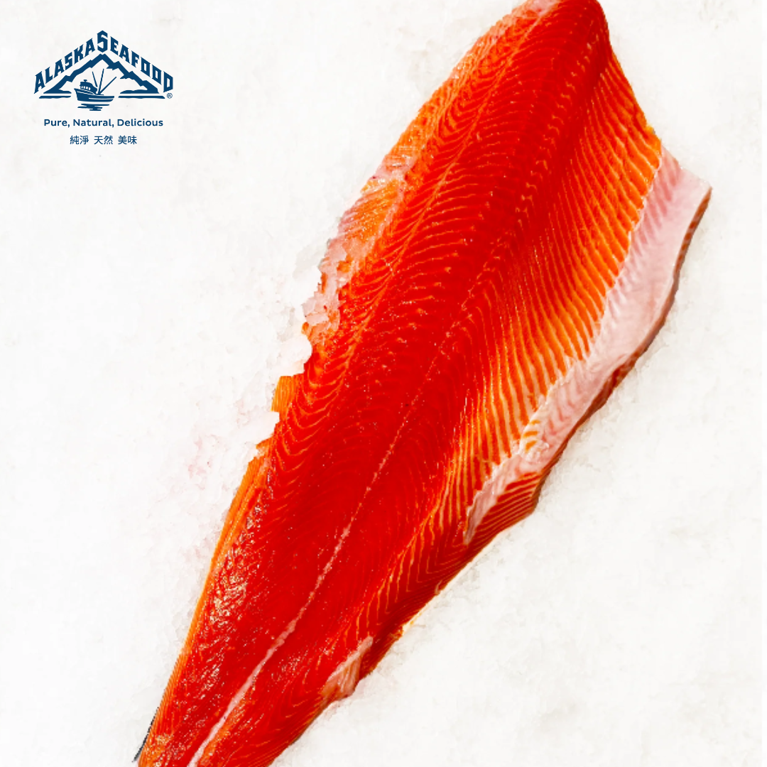 Alaskan Wild Caught King Salmon Fillet (1-1.5kg) - Sashimi Grade