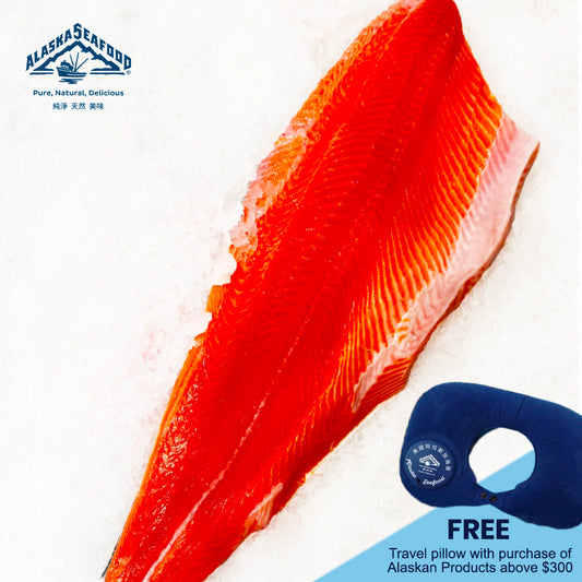 Alaskan Wild Caught King Salmon Fillet (1-1.5kg) - Sashimi Grade