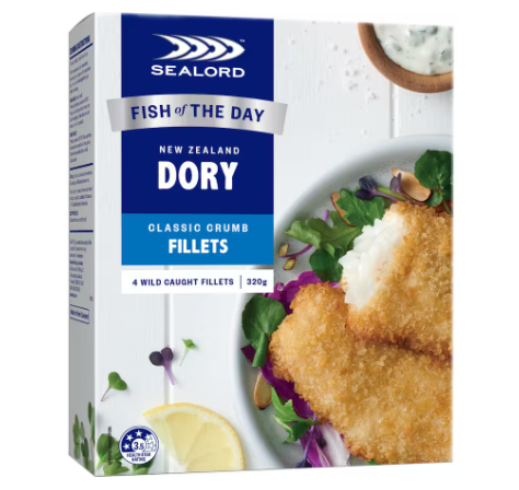 Dory classic crumb fillet 320g