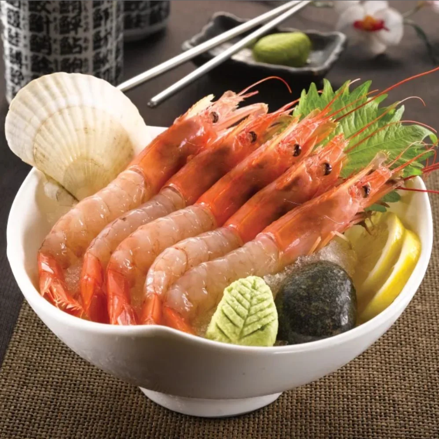 [NEW] Frozen Argentina red shrimp sashimi grade size L1