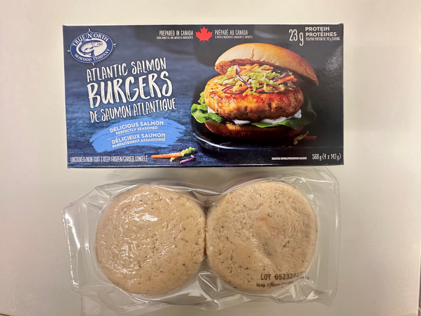 急凍加拿大三文魚漢堡扒 4 x 142克